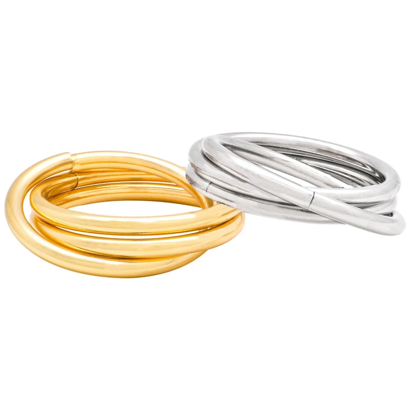 

6Pcs Stainless Steel Chain Metal Napkin Buckle Ring Cloth Ring Jewelry