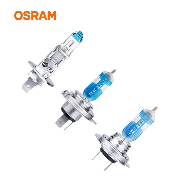 OSRAM bombillas h7 h4 55w 12v галогенная лампа 60/55w h1 для alfa romeo 159/peugeot 206/seat ibiza/citroen c4/bmw