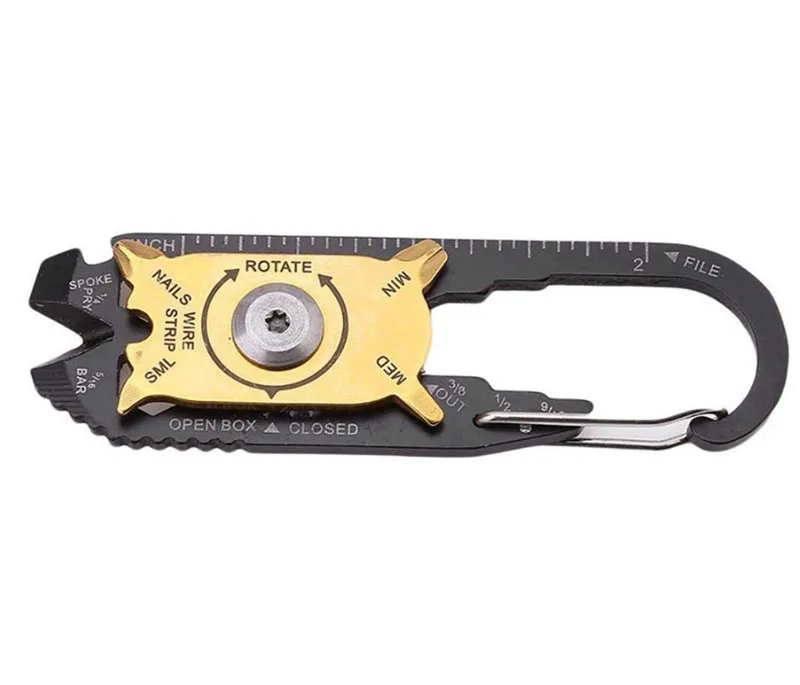 20 в 1 Мини-гаджет Fixr EDC Многофункциональный Карабин инструмент карман для ключей