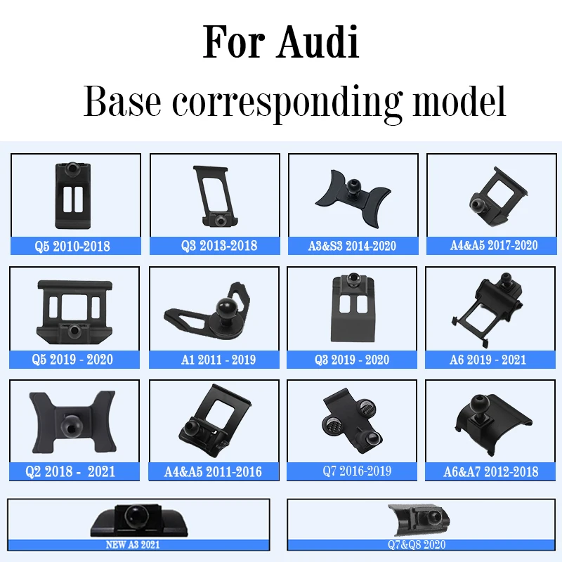 car wireless charger car mobile phone holder mounts gps stand bracket for audi a1 a3 a4 a5 a6 a7 q2 q3 q5 q7 q8 auto accessories free global shipping