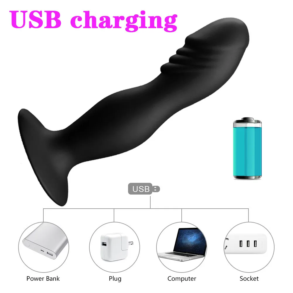 Беспроводной удаленный анальный фаллоимитатор вибратор массажер простаты