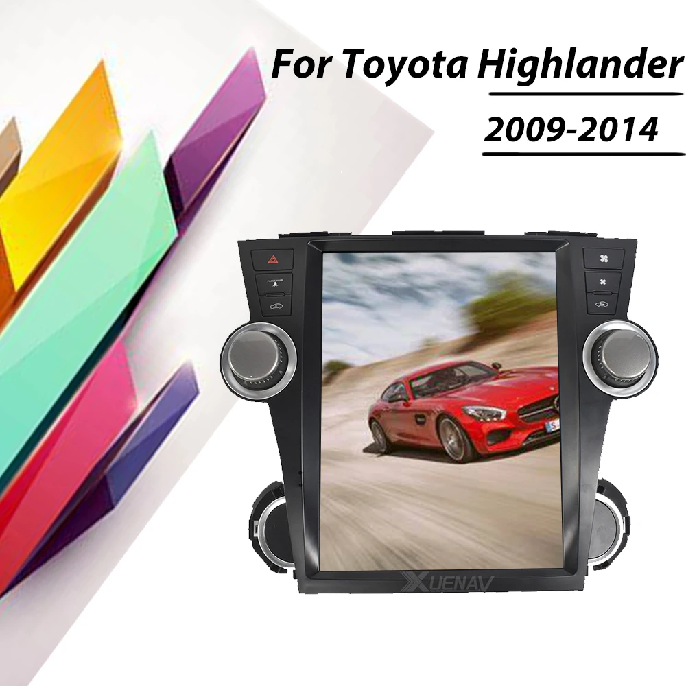 

Vertical Screen DVD Player For Toyota Highlander 2009 2010 2011 2012 2013 2014 Car Radio Stereo Autoradio GPS Head Unit