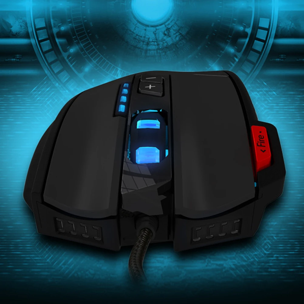 Оптическая игровая мышь ZELOTES C-12 12 USB 4 передачи 4000DPI | Компьютеры и офис