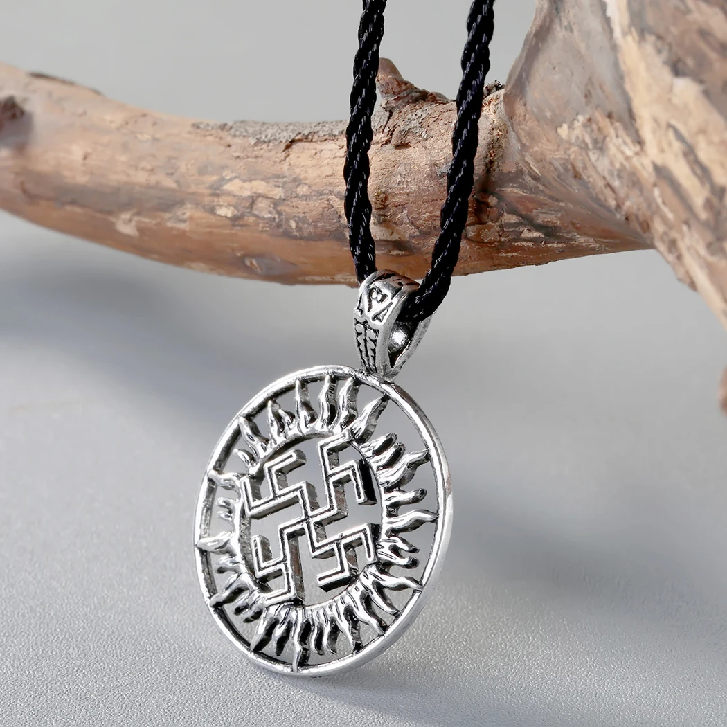 Винтажное ожерелье CHENGXUN Сын солнца для мужчин и женщин подвеска Коловрат