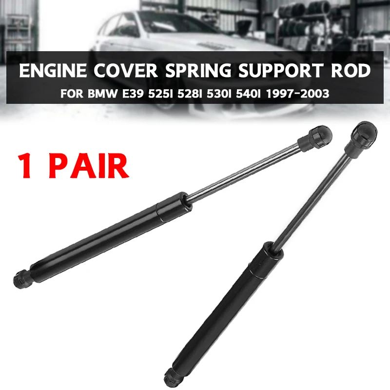 

1 Pair Bonnet Hood Lift Support Shock Struts Black Spring Support Rod for BMW E39 525i 528i 530i 540i 1997-2003