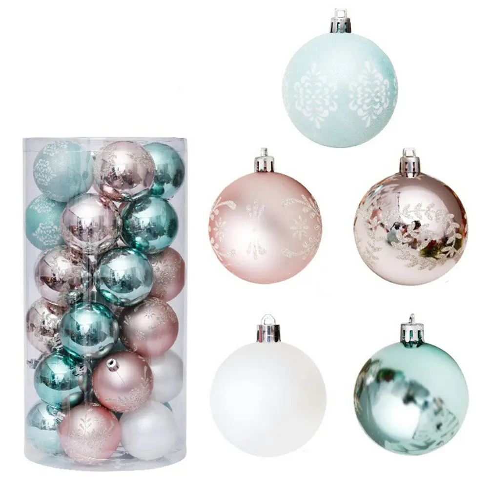 

Шар для рождественской елки 30 шт./компл., 6 см, шар для дома, офиса, гостиницы, Рождественская елка, подвесное пластиковое украшение в виде шар...