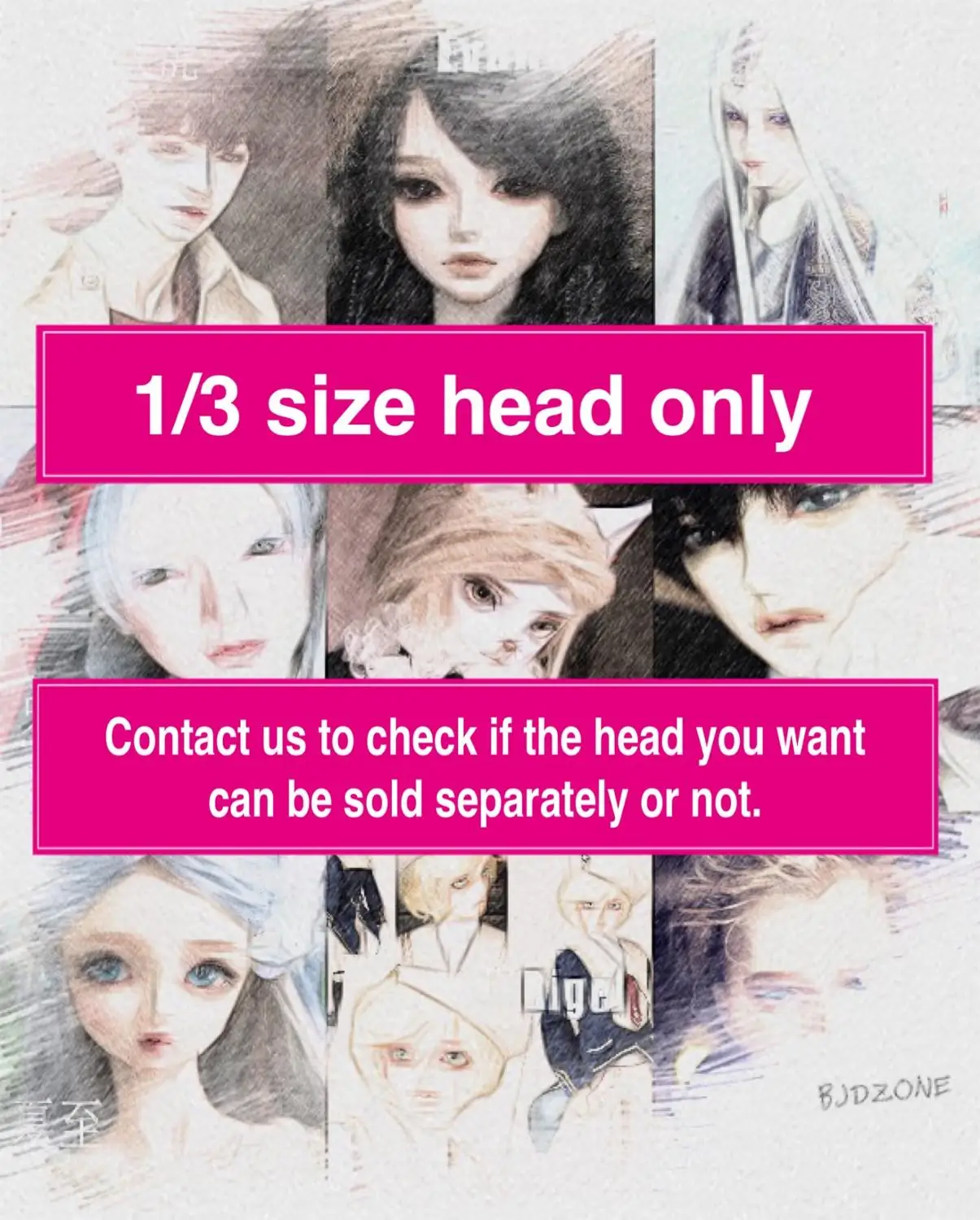 Шарнирная кукла 1/3 размер головы только в магазине BJDZONE подпишитесь на наш