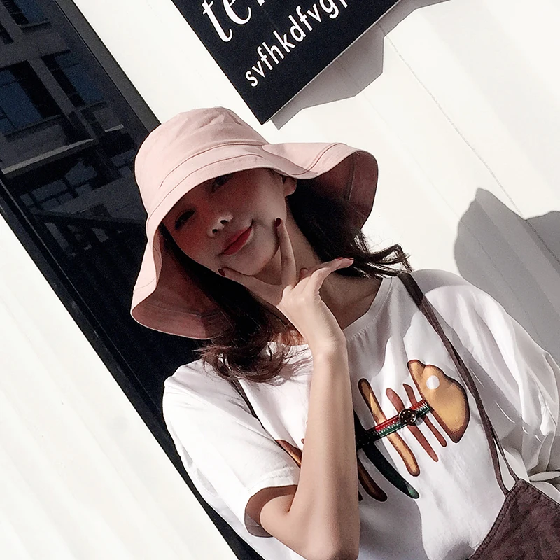 ZJBECHAHMU Новая повседневная винтажная однотонная шляпа от солнца из полиэстера для