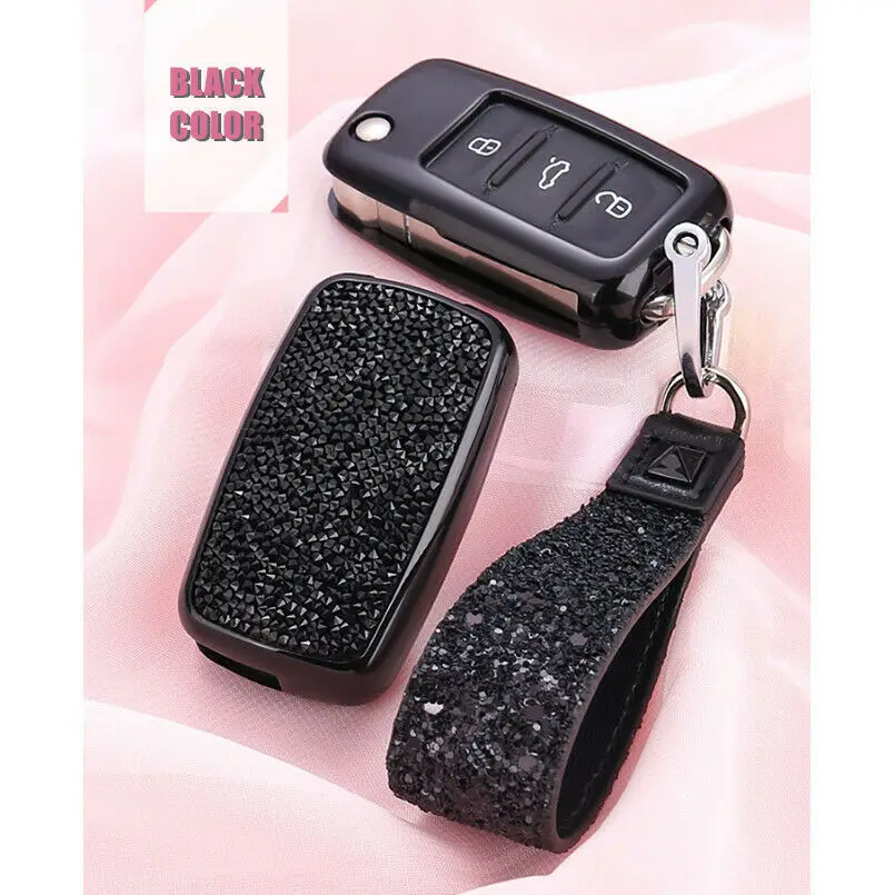 Brand New Diamond Car Key Case Bag Fob For Volkswagen Passat Golf Bora Polo Sagitar | Автомобили и мотоциклы