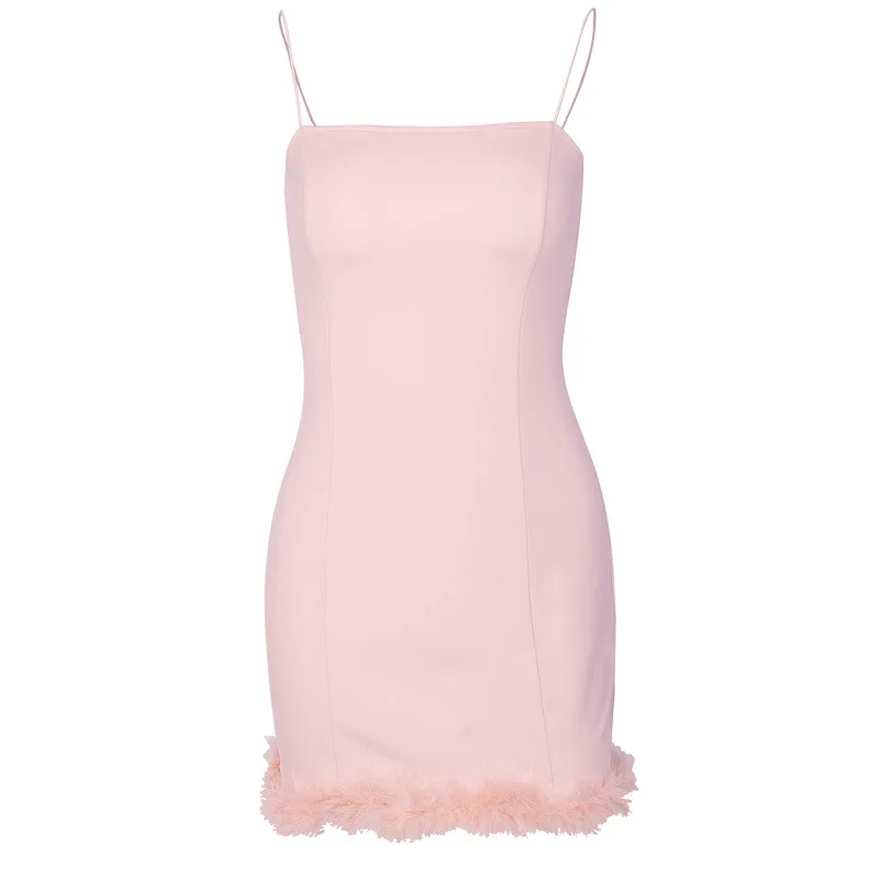 Модное популярное многоцветное платье на бретелях 2019 модное соблазнительное для