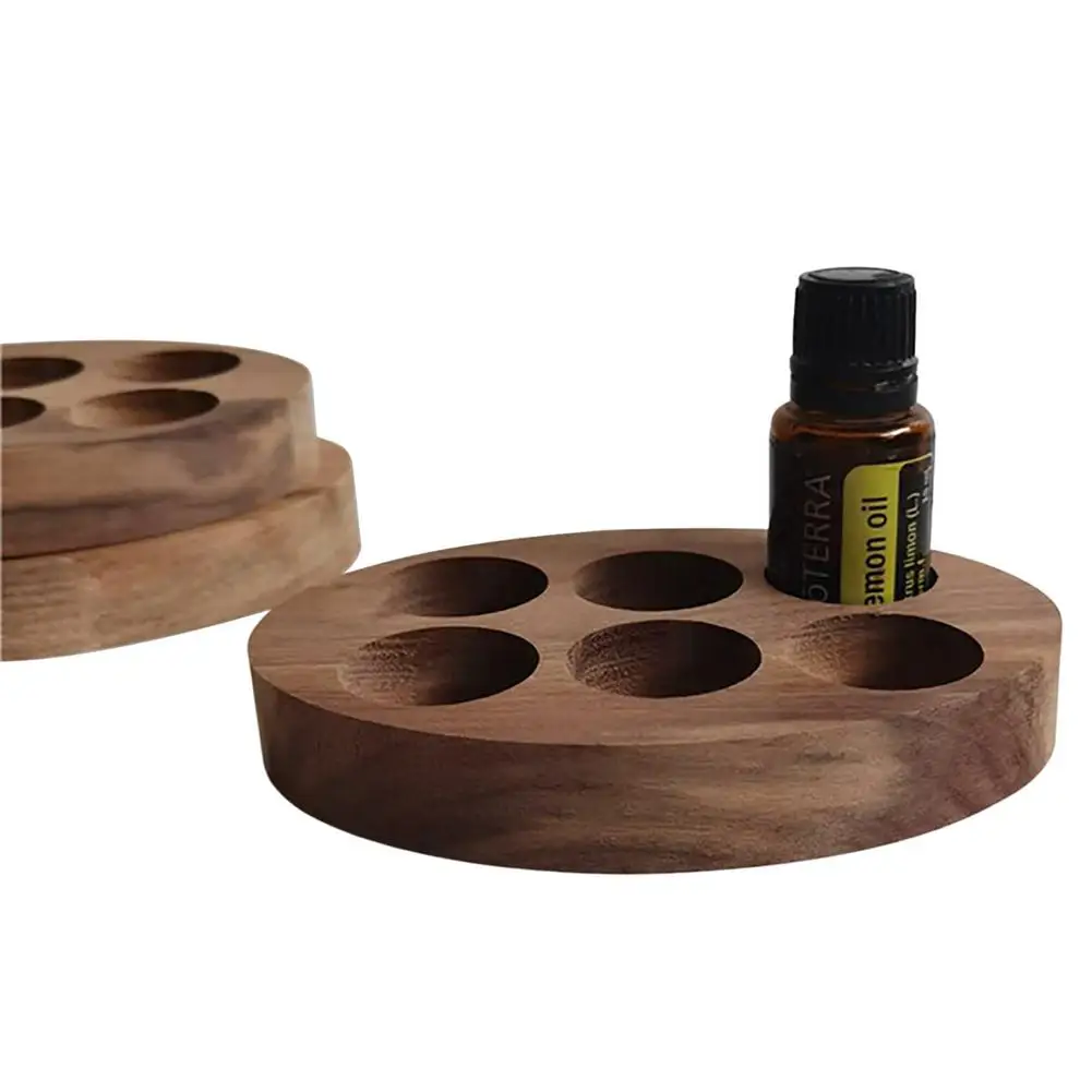 Деревянный органайзер для хранения эфирных масел практичная подставка