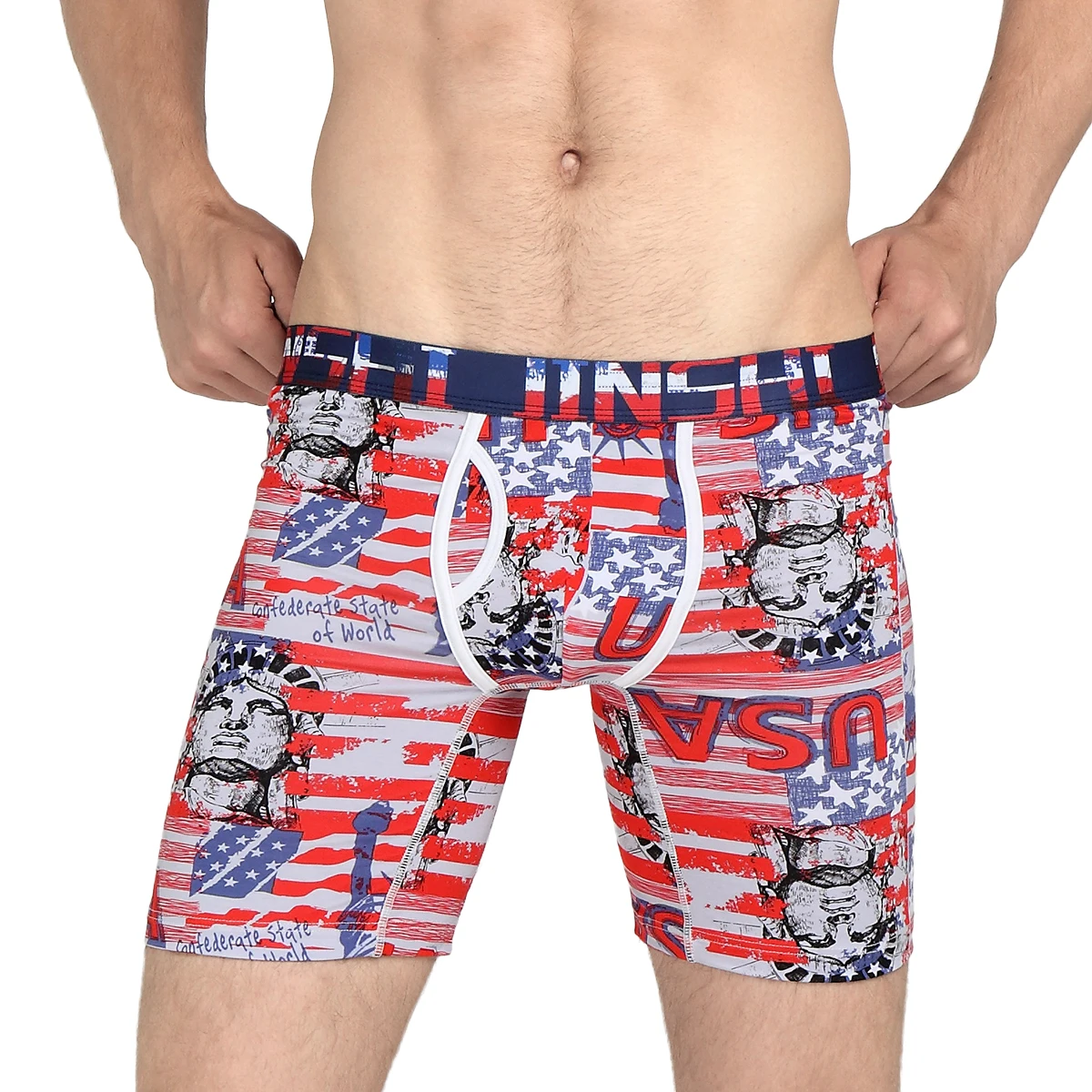 Male Panties Shorts Perfect-Fit Comfortable Simple Bamboo Breathable No Ride Up Homme Boxershorts Width Flex Waistband