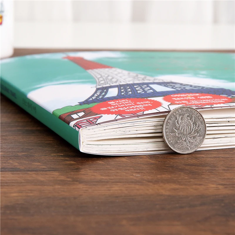 Раскраска для детей и взрослых во Франции путешествий снятия стресса рисования