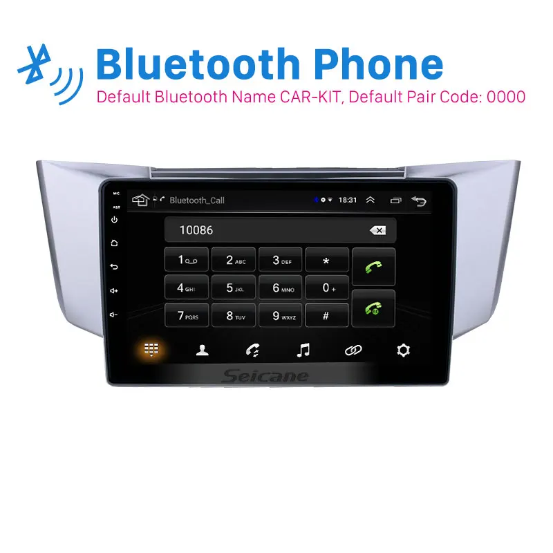 Seicane Android 8,1 2din gps 10,1 дюймов для автомобиля 2003-2010 Lexus RX300 RX330 радио головное устройство плеер Поддержка TPMS DAB+ Зеркальное соединение