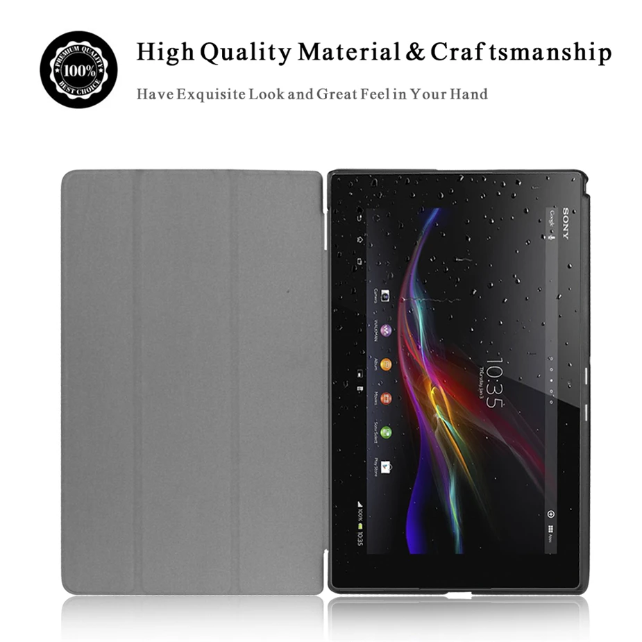 KiKiss Luxury Leather Case cover For Sony Xperia Z4 Tablet SGP771 SGP712 10.1'' case Ultra 2015 + Bag | Компьютеры и офис