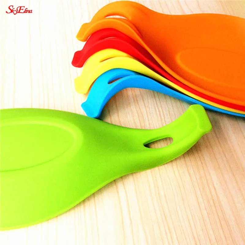 Силиконовая подставка для ложки термостойкая под напитки стеклянная горшок