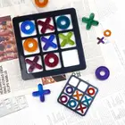 Tic-Tac-Toe OX шахматная игра, силиконовая форма, форма для смолы сделай сам, кристалл, эпоксидная смола, изготовление ювелирных изделий ручной работы