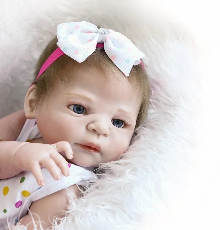 BZDOLL 46 см силиконовая кукла ручной работы для новорожденных реалистичные игрушки