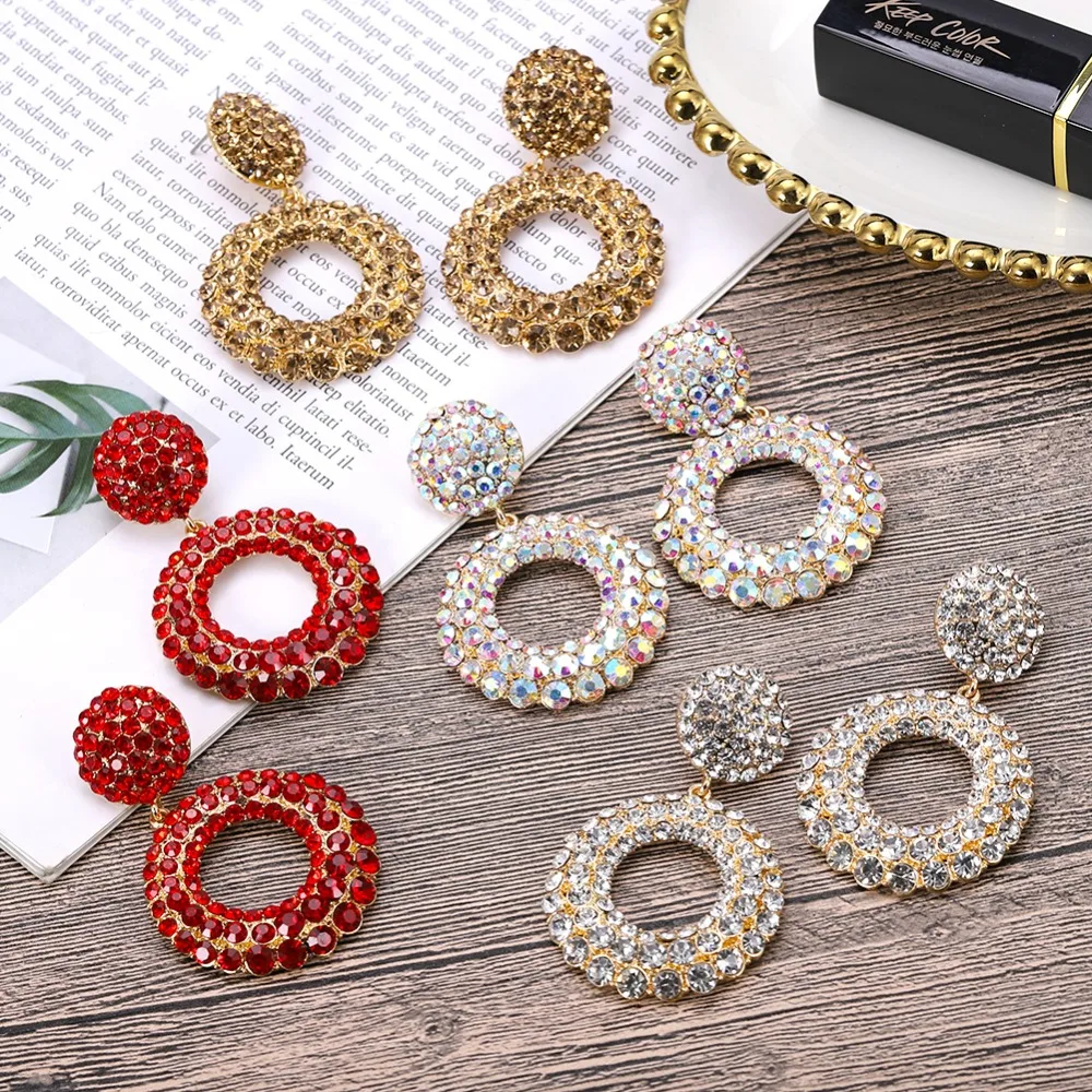 Best lady богемные Свадебные стеклянные хрустальные Висячие серьги для женщин