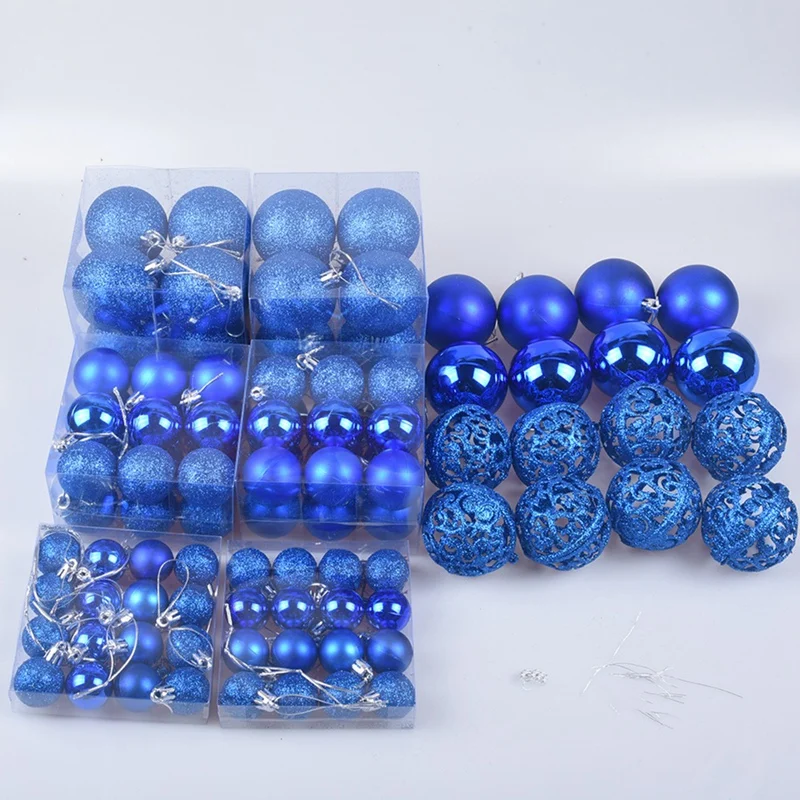 

100Pcs/Box Christmas Ball Box Set Available Christmas Tree Ornament
