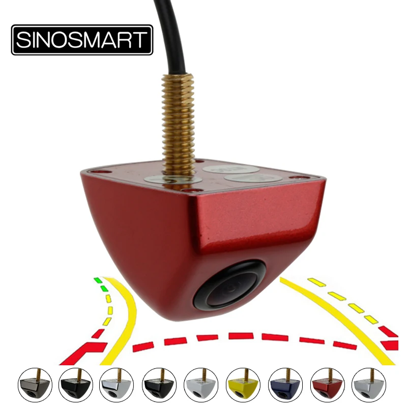 SINOSMART универсальная защитная пленка для обратного хода, парковочные резервные фонари динамический траектории линии Камера для автомобиля/Suv и т. д. 6V 12V