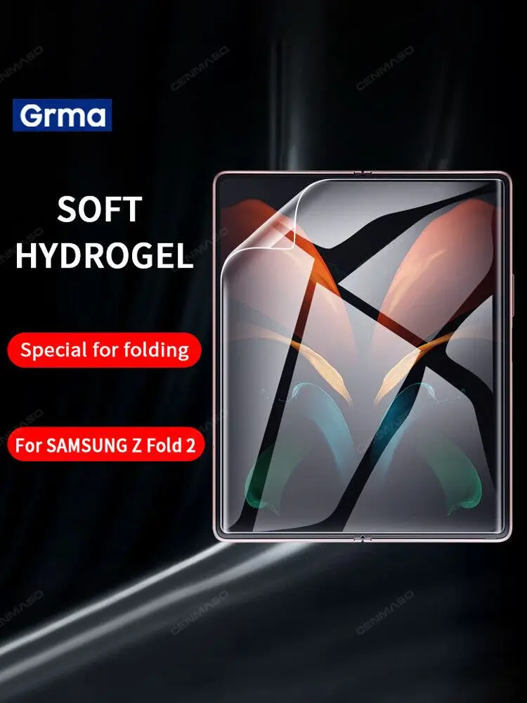 grma hd full cover screen protector for samsung galaxy z fold flip 3 2 5g hydrogel film soft lucent anti fingerprints not glass free global shipping