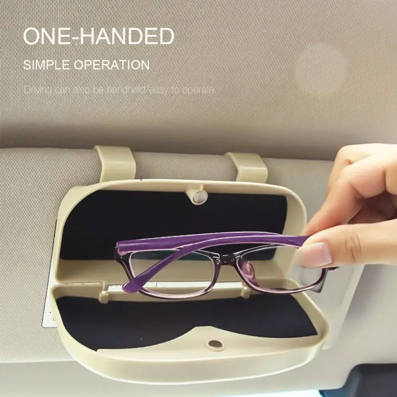 

New Auto Car Eyeglasses Clip Car Glasses Cases Sun Visor Sunglasses Holder