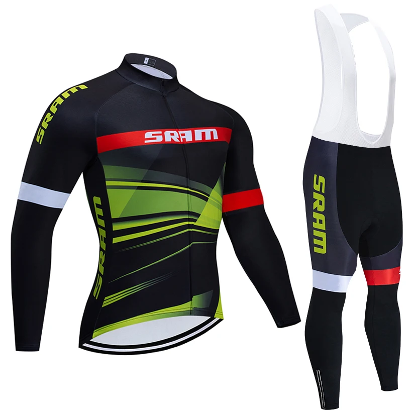 

Men's long-sleeved cycling jersey suit spring and autumn quick-drying mountain bike breathable clothing suit