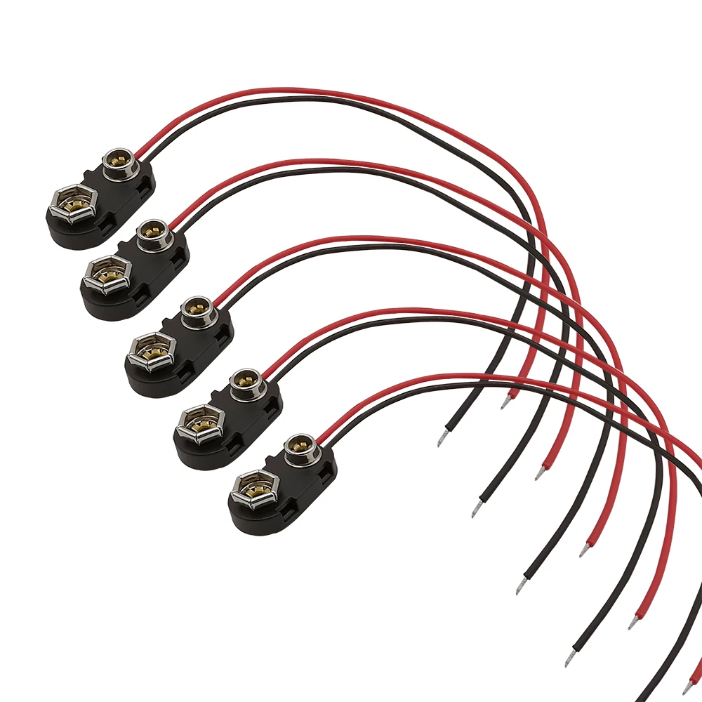 5 шт. 9 В разъем для батареи тип I пластиковый жесткий корпус зажимы аккумулятора