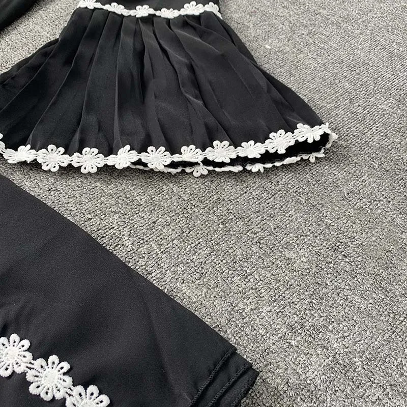 

Black Kaftan Abaya Dubai Muslim Fashion Hijab Dress Islam Abayas For Women American Clothing Robe Femme Musulman De Mode F2651