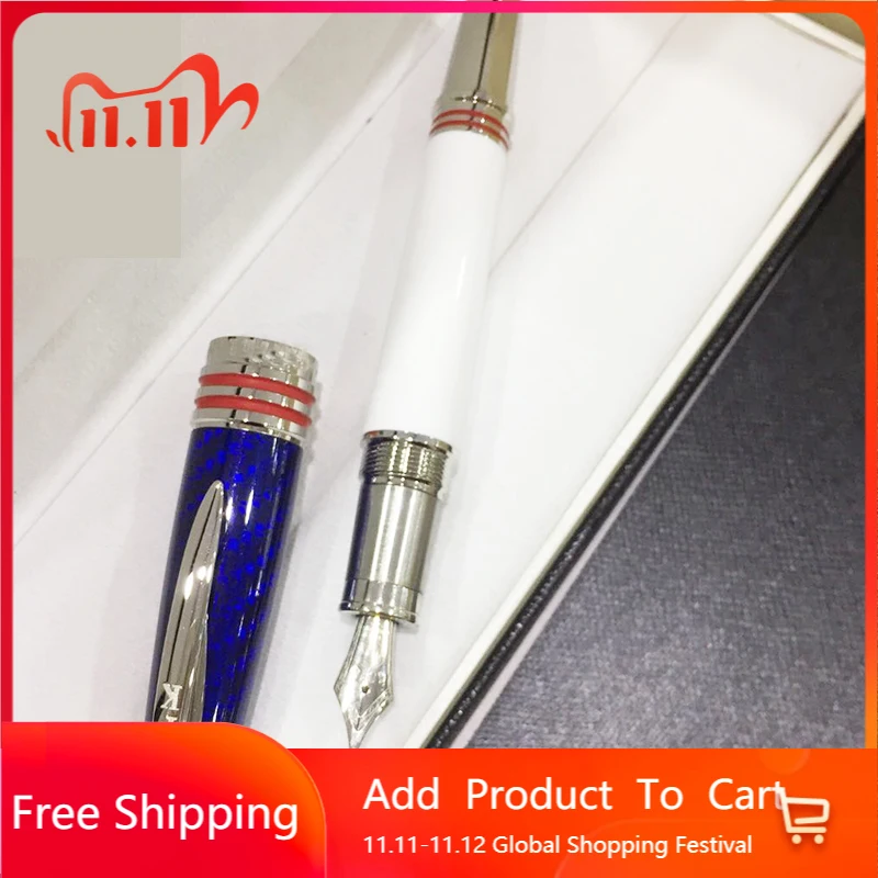 

2021 fountain pen writer series carbon brazing commemorative high-end metal ink pen stationery supplies
