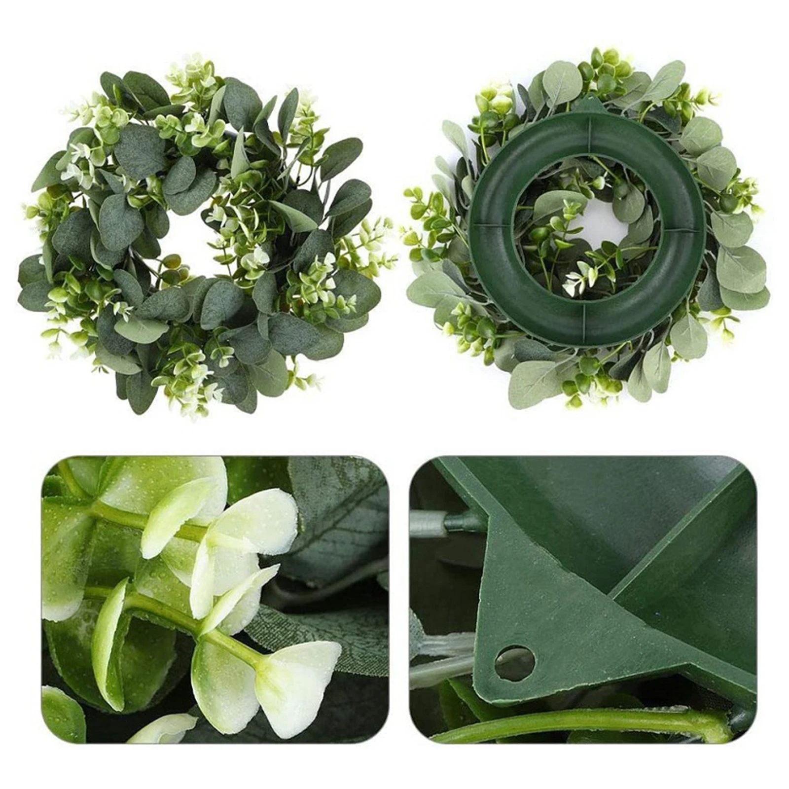 

Венок Эвкалиптовый на входную дверь, 12 дюймов, для дома, на зиму, весну