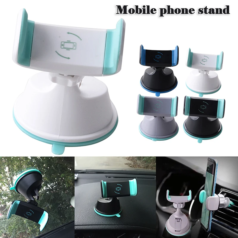 

Clamped-in Car Phone Holder Air Vent Clip Suction Cup Mount Mobile Cell Stand Smartphone GPS Support