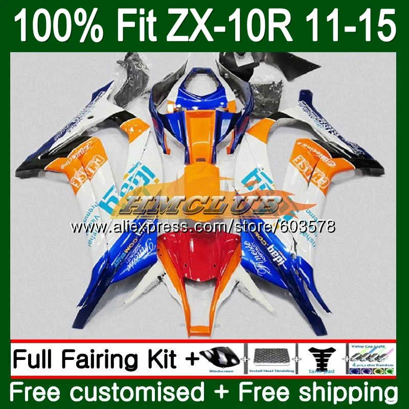 

Инъекция для KAWASAKI ZX 10R 10 R ZX10R 11 12 13 14 15 Хороший Оранжевый 119CL.35 1000CC ZX-10R 2011 2012 2013 2014 2015 OEM обтекатель