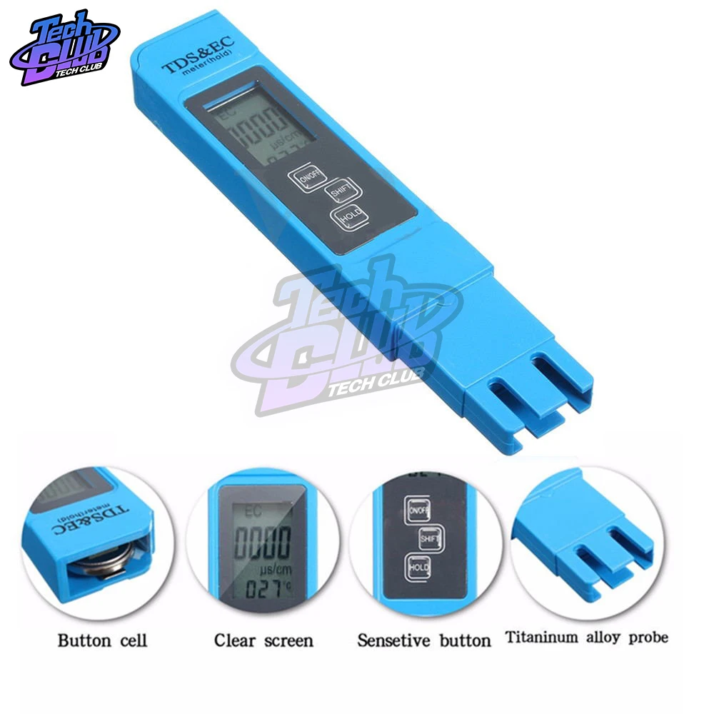 Новый измеритель температуры TDS EC Тестер ручка 3 в 1 Функция Измеритель