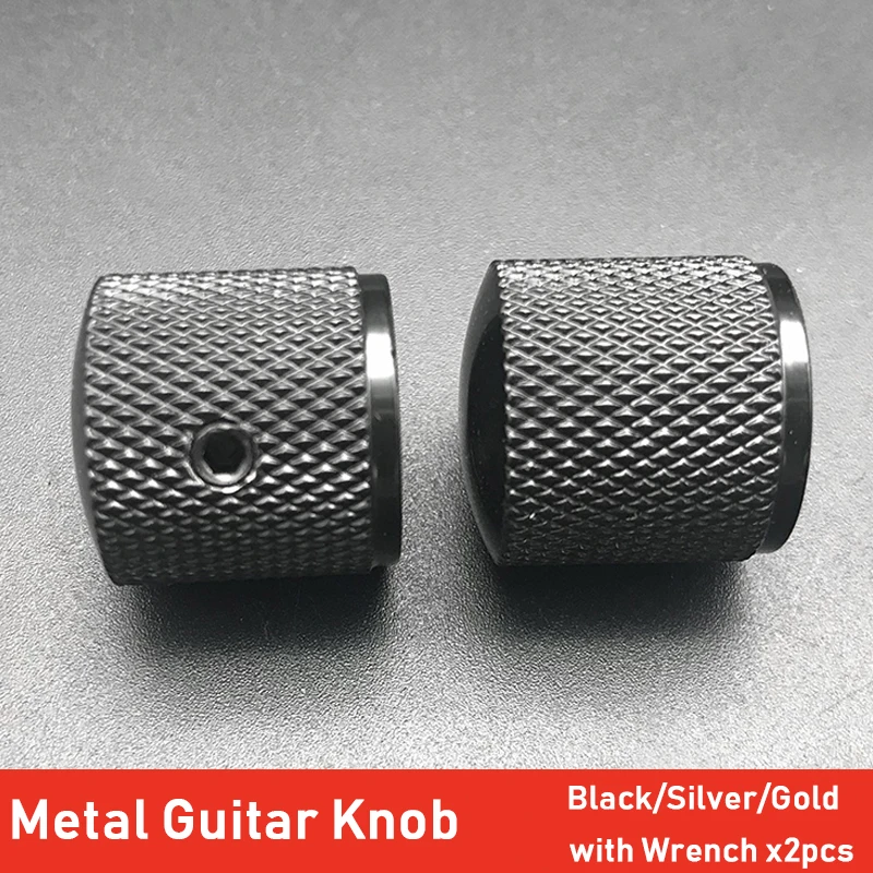 2 шт. Металлический Купол Тон Ручка управления громкостью для бас гитара с гекса