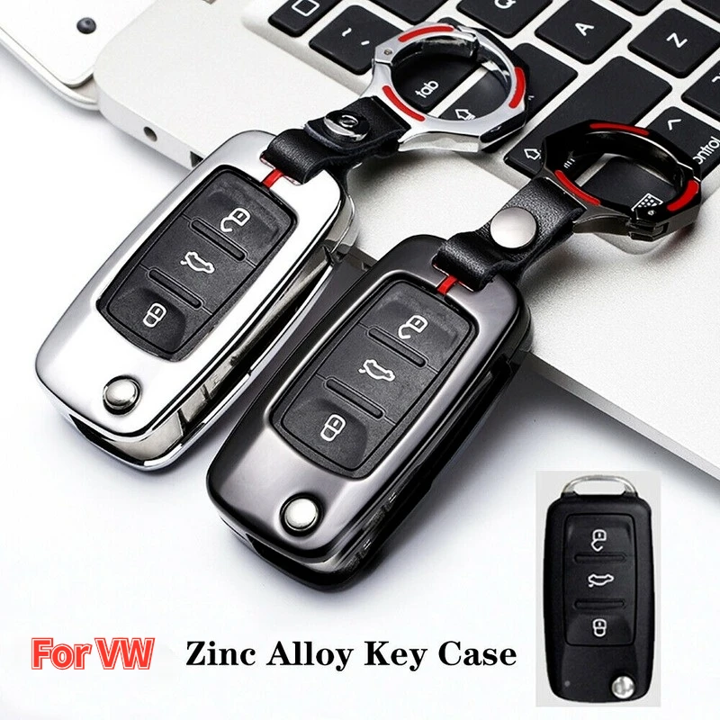 

Zinc Alloy Flip Key Cover Case Fob Holder for VW Volkswagen Polo Golf for Skoda