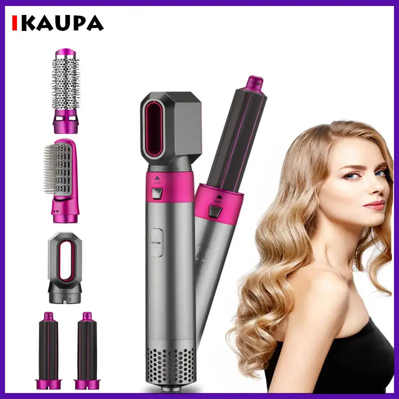 

Multi Functional 5In1 Hair Dryer Comb Hair Curling Straightening Hair Styling Straightener Curler Electric Air Iron For Airwrap