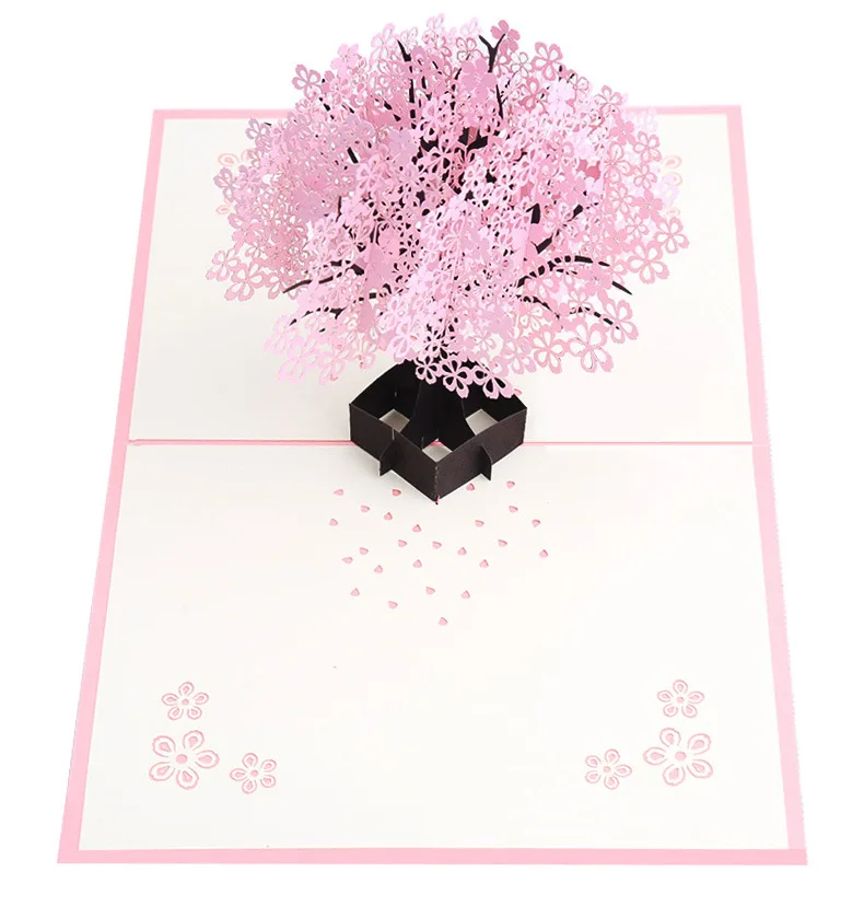 3D всплывающая открытка подарок на день Святого Валентина свадебные приглашения