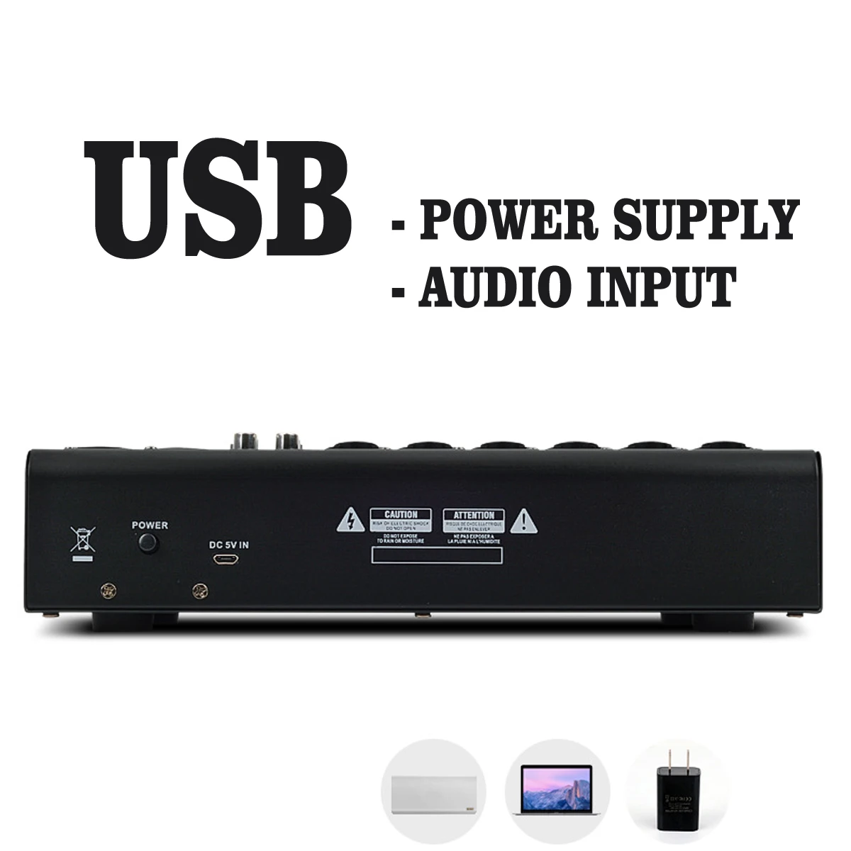 Портативный 8 канальный аудио микшерный пульт с Bluetooth USB DJ микшерная консоль MP3 Джек караоке 48V усилитель для караоке Вечерние