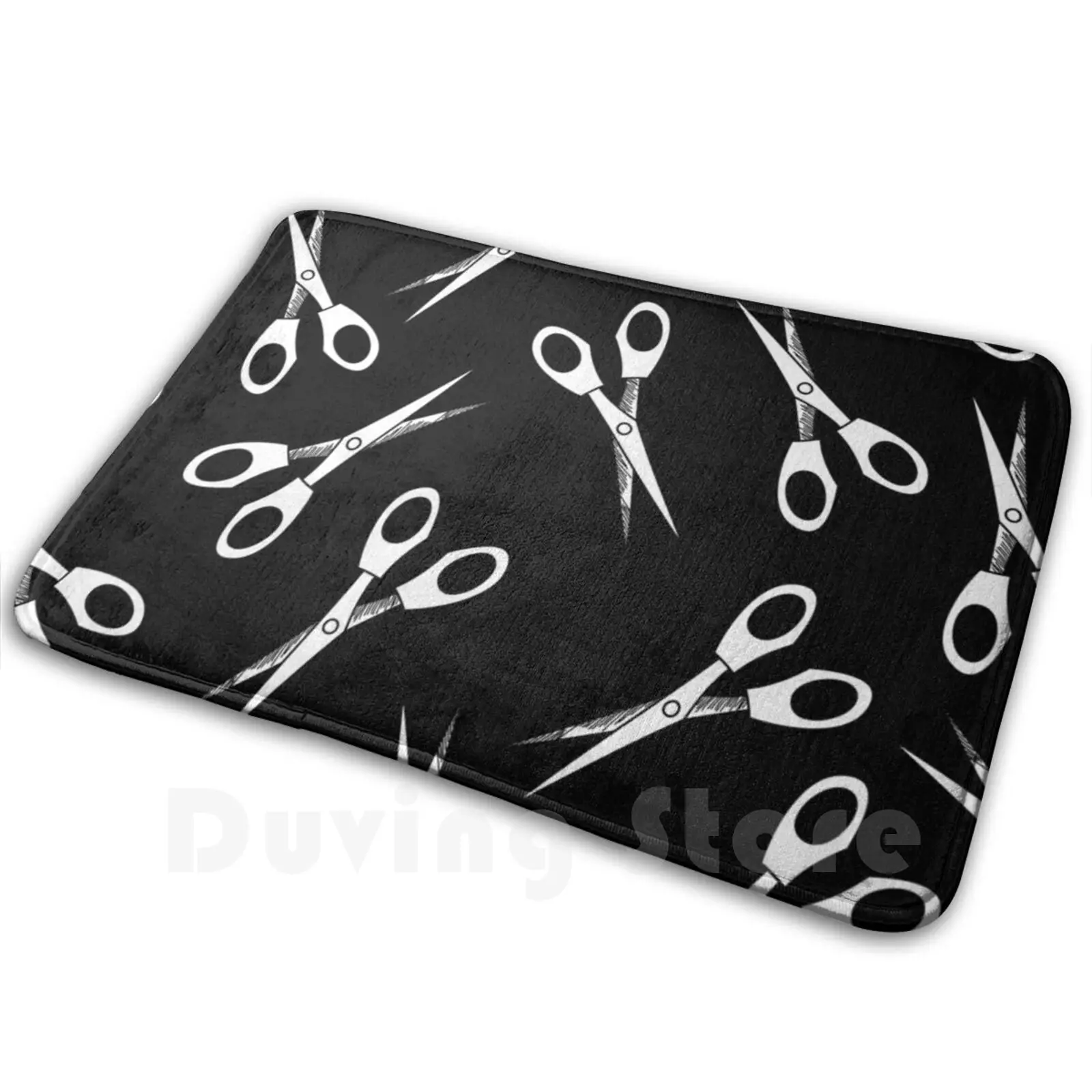 

Scissors Mat Rug Carpet Anti-Slip Floor Mats Bedroom Abstract Artsy Cute Patterns Avant Garde Creative Mod Modern Punk Boho