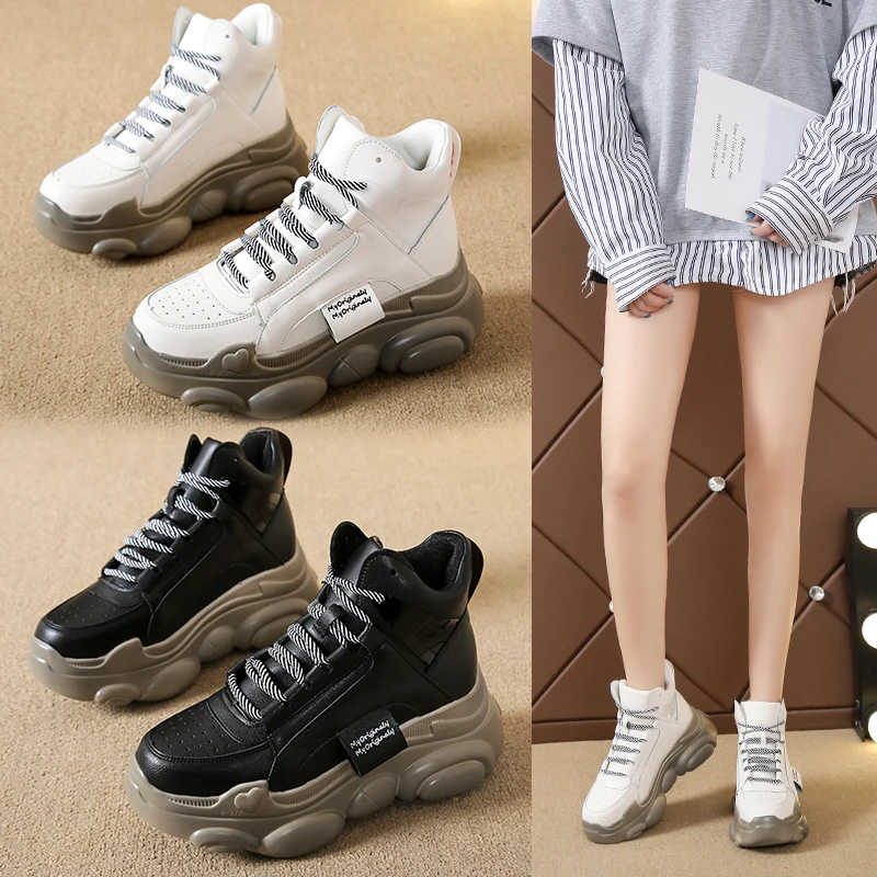 

Round Toe Women's Shoes Platform Autumn All-Match Casual Female Sneakers Modis Clogs Fall New Cross 2021 Summer Lace-Up Basic Cr