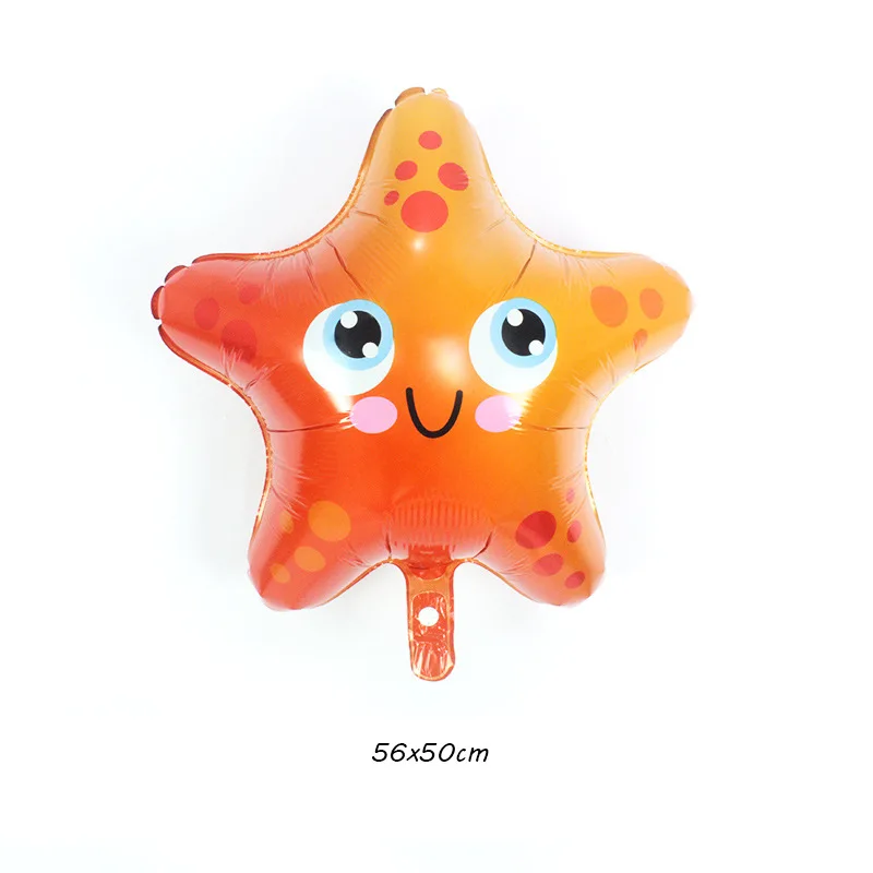 1Pcs Sea Animal Foil Balloons Q Version Mini Shark Fish Helium Balloon Ocean Themed Party Baby Shower Decor Kids Air Globos Toys | Дом и сад