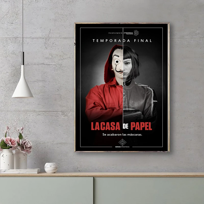 Постеры La casa de papel 3 ТВ кино художественный постер для гостиной стены спальни