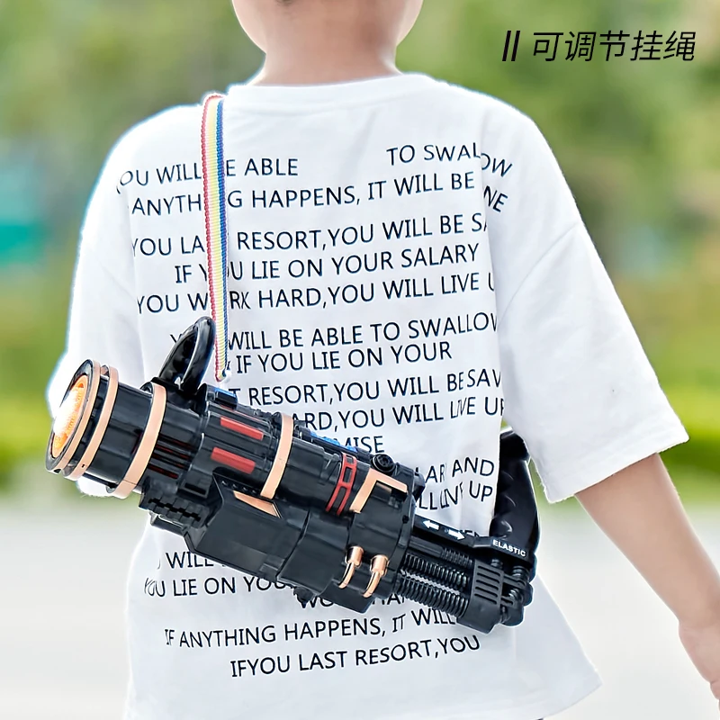 

2-In-1 5-Hole Electric Bubble Machine With Bubble Toy Gatling Bubble Gun Automatic Blowing Machine Toy Children Outdoor Gift