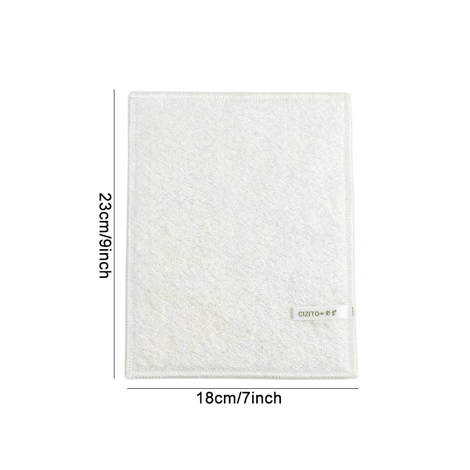 Тряпки из бамбукового волокна сухая и быстросохнущая белая кухонная Мочалка для