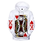Покер 3D толстовки для мужчинДамская Мода Harajuku, зимняя одежда с длинными рукавами, 3D принтом покер мужские импорт толстовок с капюшоном и повседневные XXS 4XL