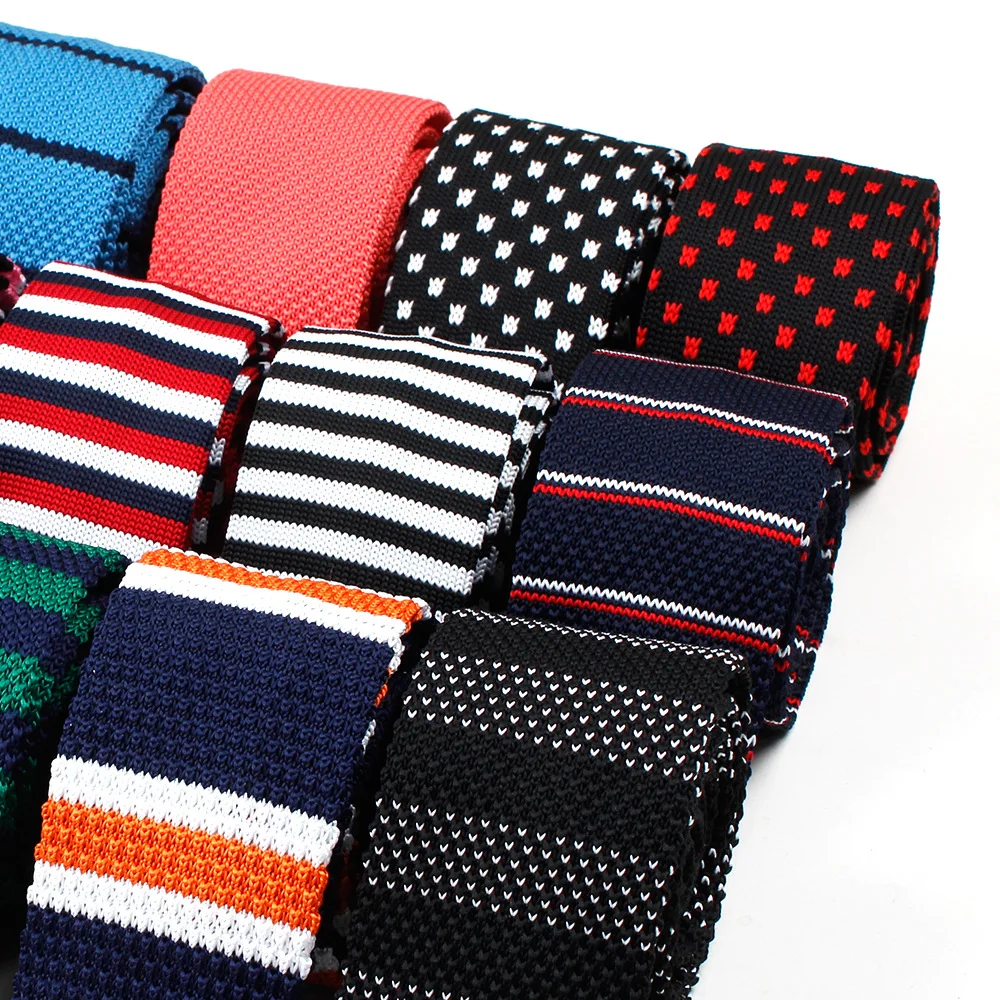 Linbaiway 6 см мужской вязаный удобный полосатый галстук Модный Узкий Тонкий для