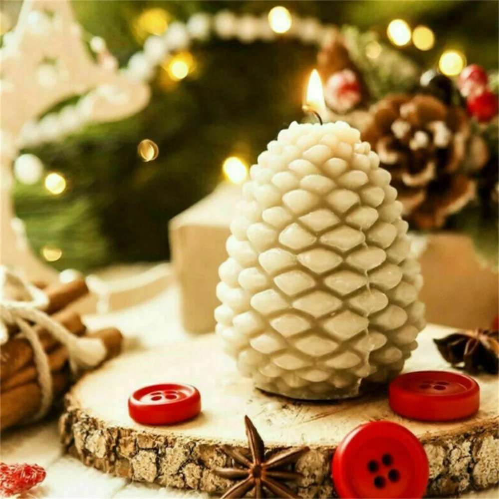 Скидка Силиконовая форма для изготовления рождественских СОСНОВЫХ ШИШЕК, 3D Дешево Силиконовая форма для изготовления рождественских СОСНОВЫХ ШИШЕК, 3D