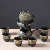 chinese enamel fully semi automatic kung fu tea set set time to run ceramic gift stone mill lazy tea set teaware set